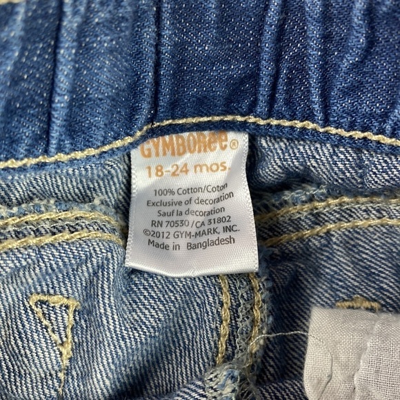 Gymboree Floral Jeans- 18 month - Picture 4 of 9